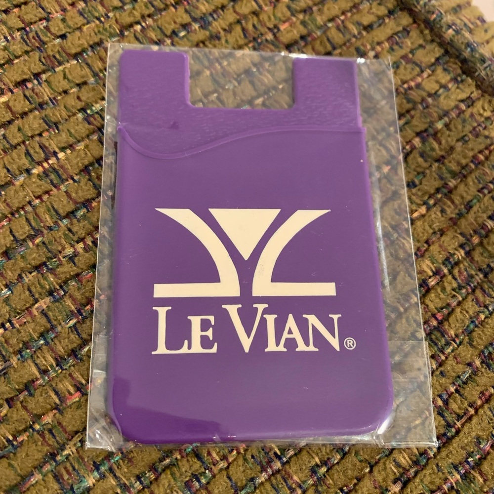 LeVian Silicone Adhesive Credit Card Holder (Royal Purple)